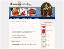 Tablet Screenshot of munseemeats.com
